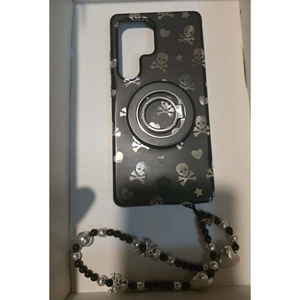 Chrome Skulls Samsung Galaxy S25 Ultra Mag Case Ring Strap Velvet Caviar USED